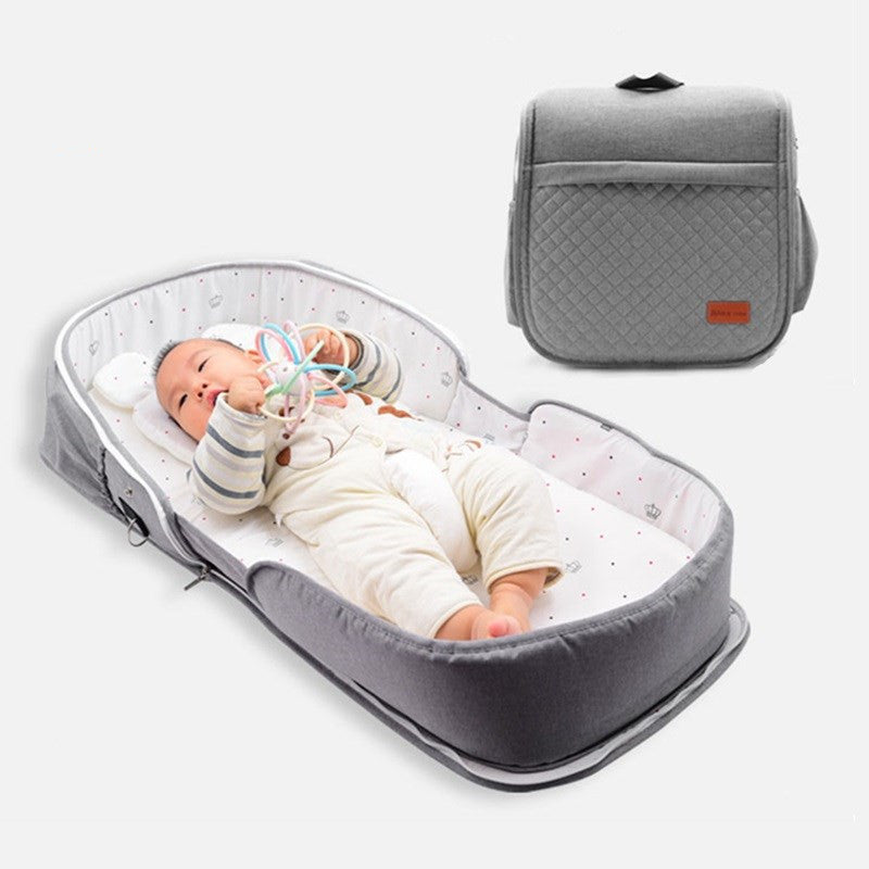 Foldable Baby Crib Backpack – Portable & Soft