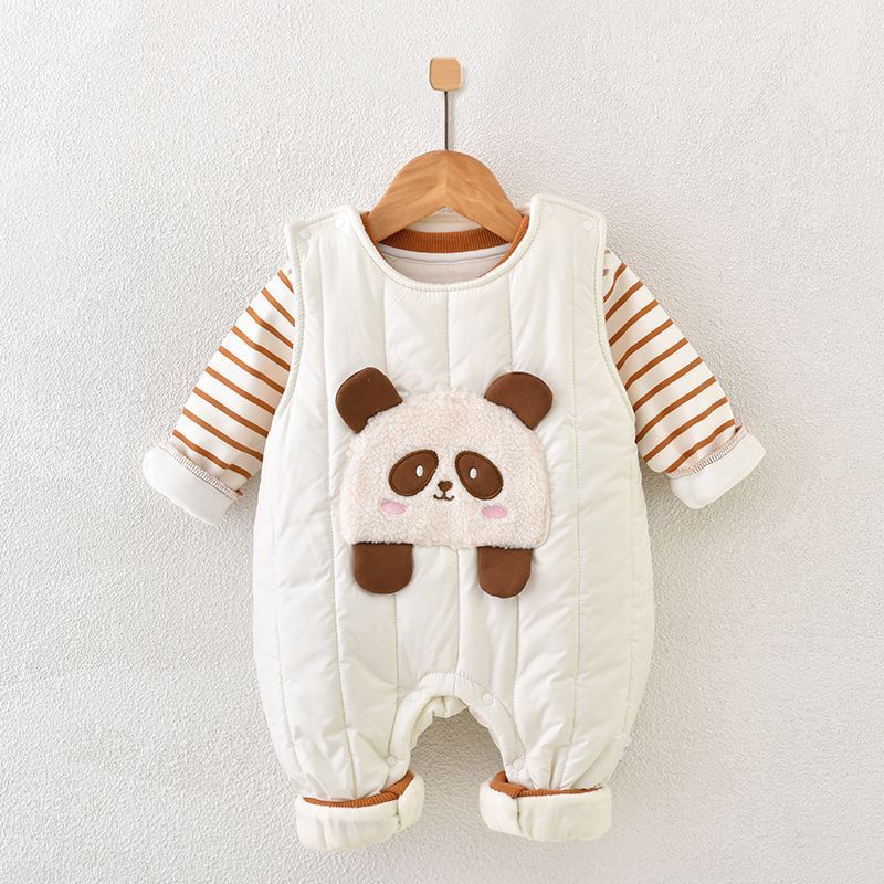 Baby Panda Overalls Suit