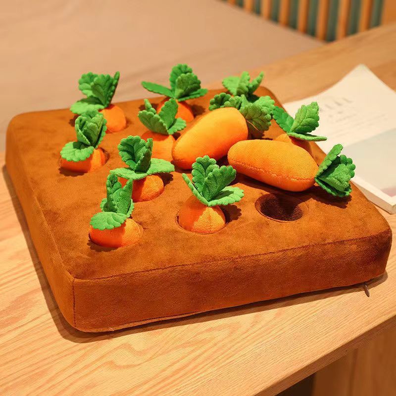 Carrot Plush Toy for Dogs