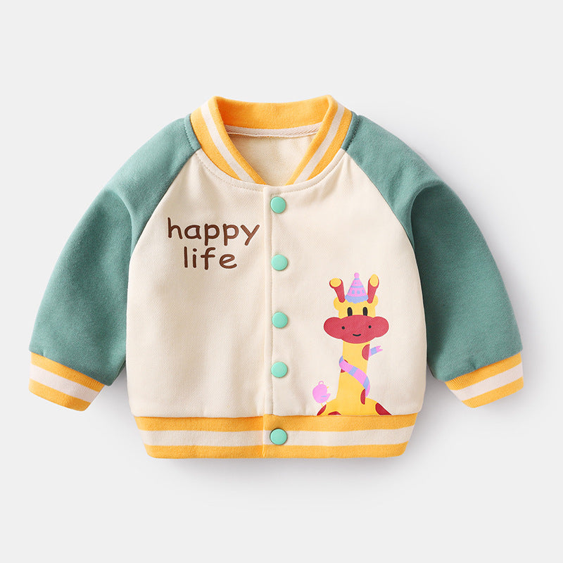 Baby Jacket with Cartoon Print — Spring & Autumn Collection