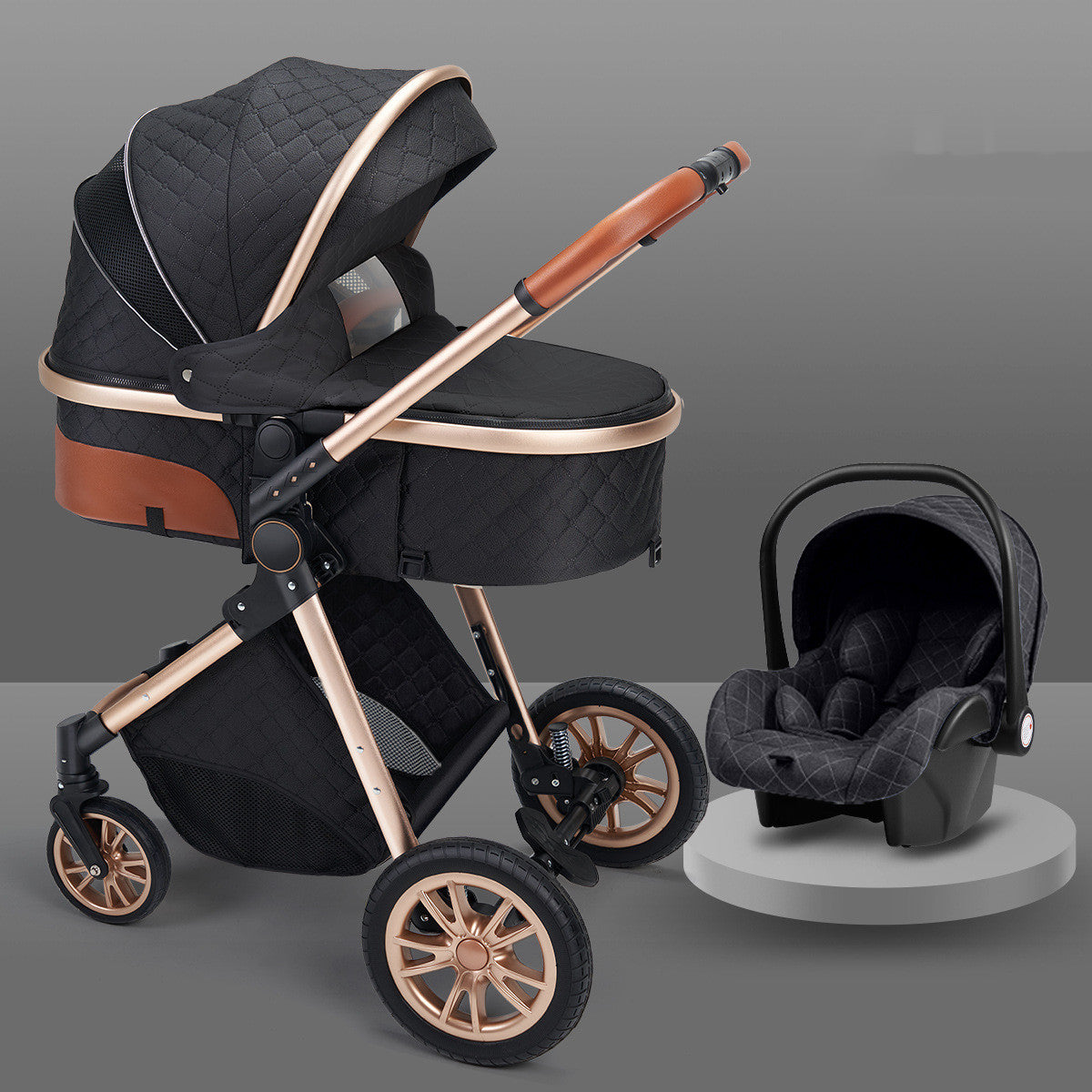 High-View Lightweight Baby Stroller