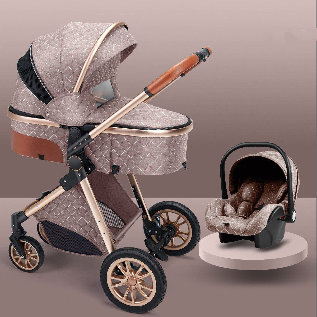 High-View Lightweight Baby Stroller
