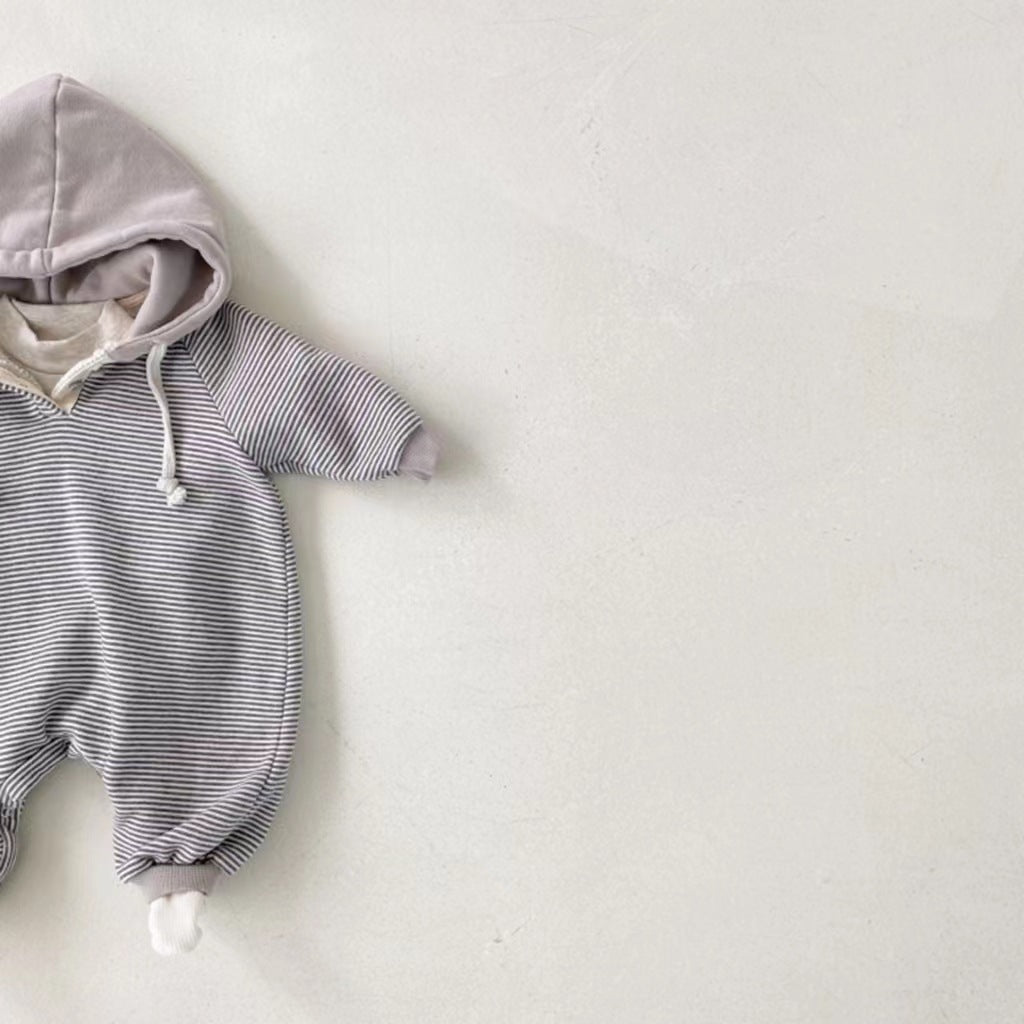 Baby Fashion Hooded Long Sleeve Bodysuit