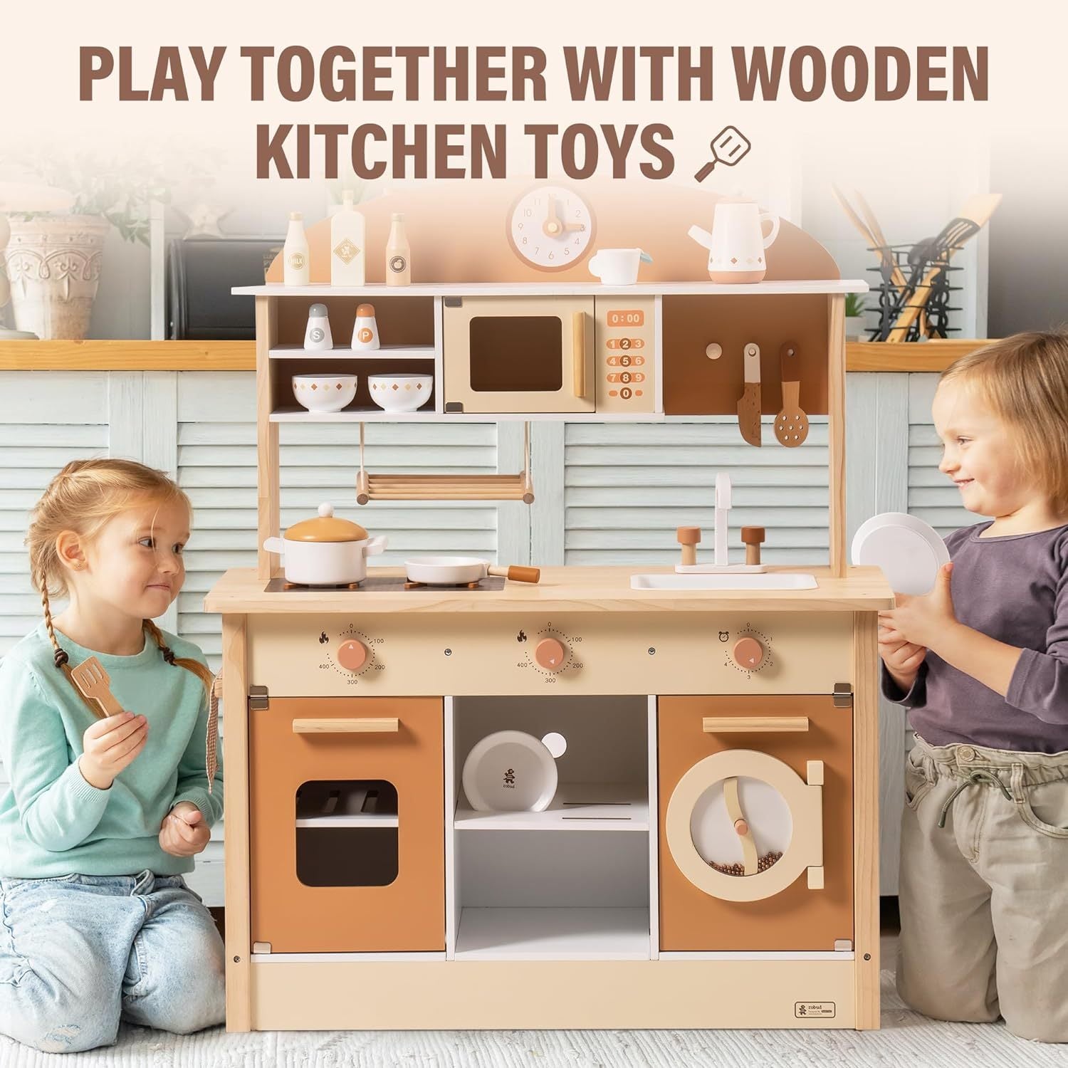 ROBUD Large Kids Toddlers Kitchen Playset