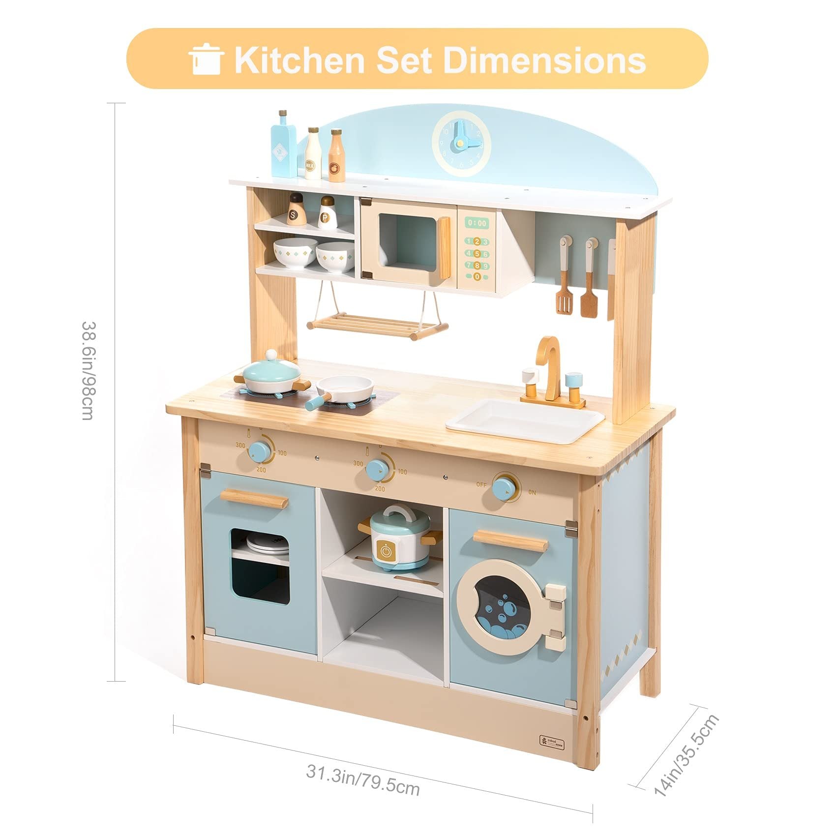 ROBOTIME Pretend Kitchen Set
