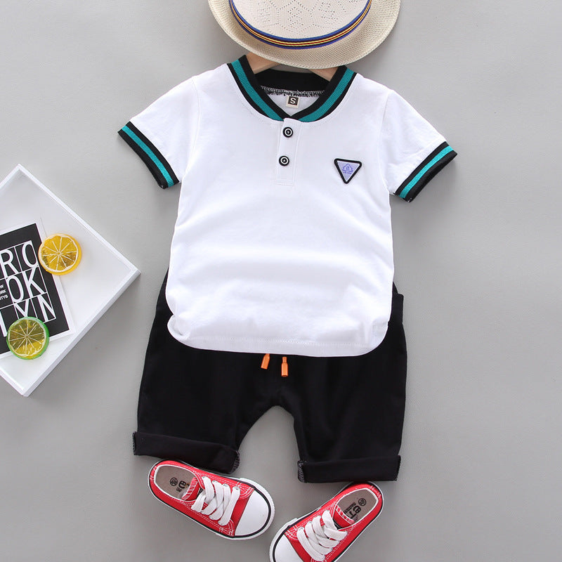 Baby Boy 2-Piece Casual Summer Set - Shirt & Shorts
