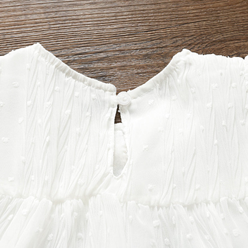 Baby Girl White Ruffle Tulle Party Dress