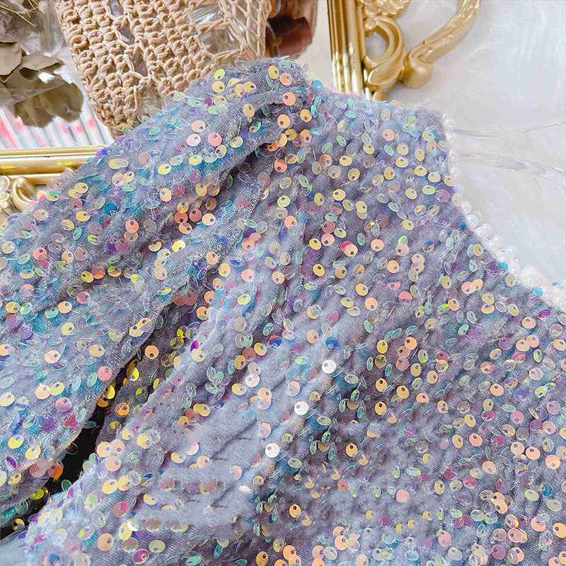 Sparkly Sequin Top Tulle Party Dress for Girls