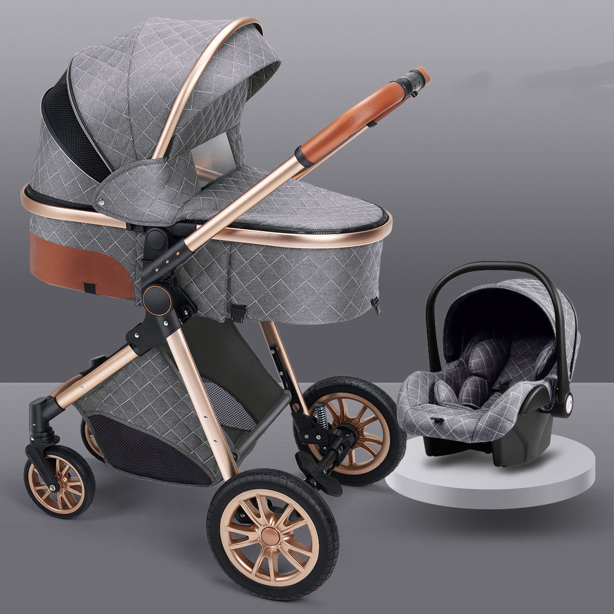 High-View Lightweight Baby Stroller