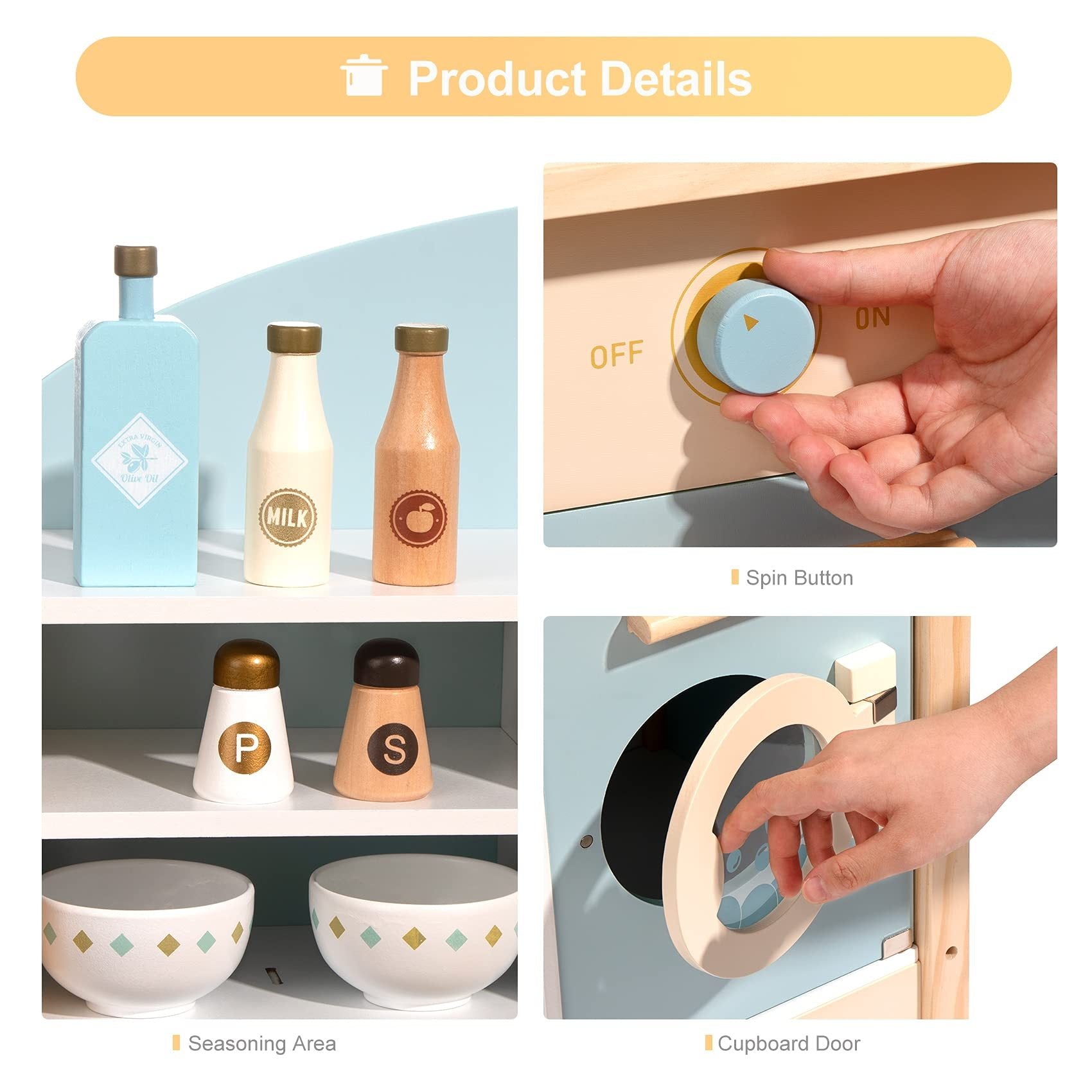 ROBOTIME Pretend Kitchen Set