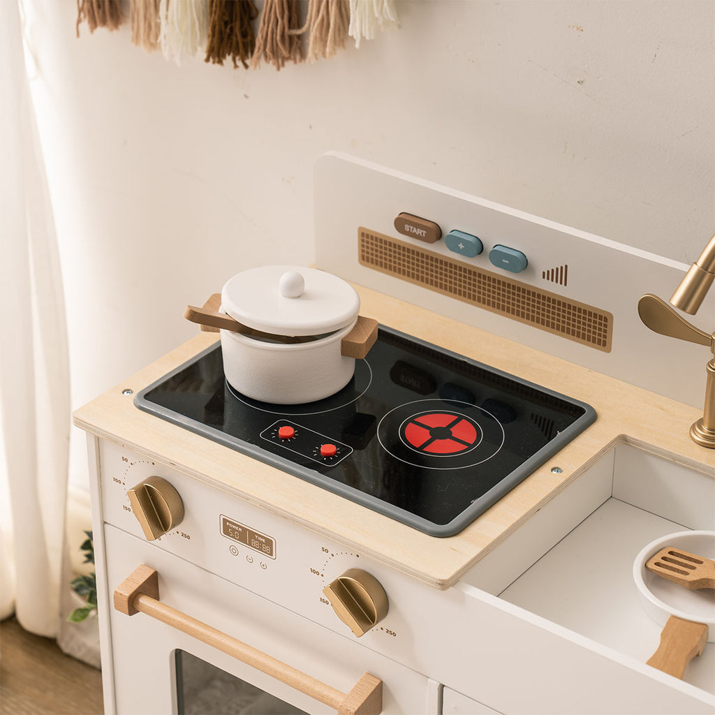 ROBOTIME Pretend Kitchen Set – White