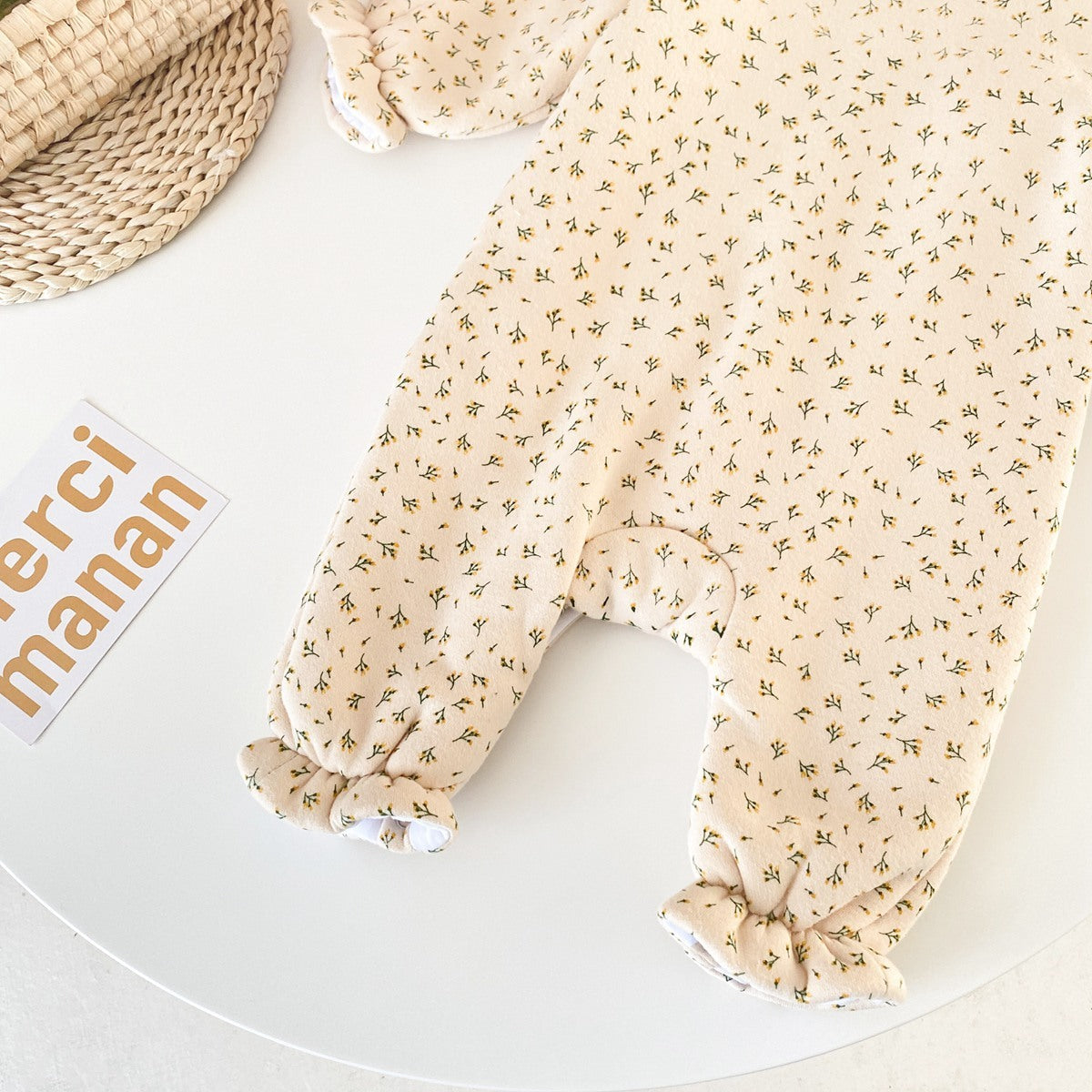 Warm Baby Girl Cotton Romper - Long Sleeve with Elegant Lace