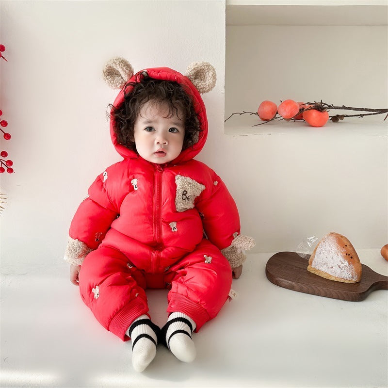 Velvet Snow Cub Suit