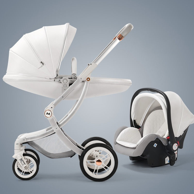 Luxury Baby Stroller with Detachable Car Seat