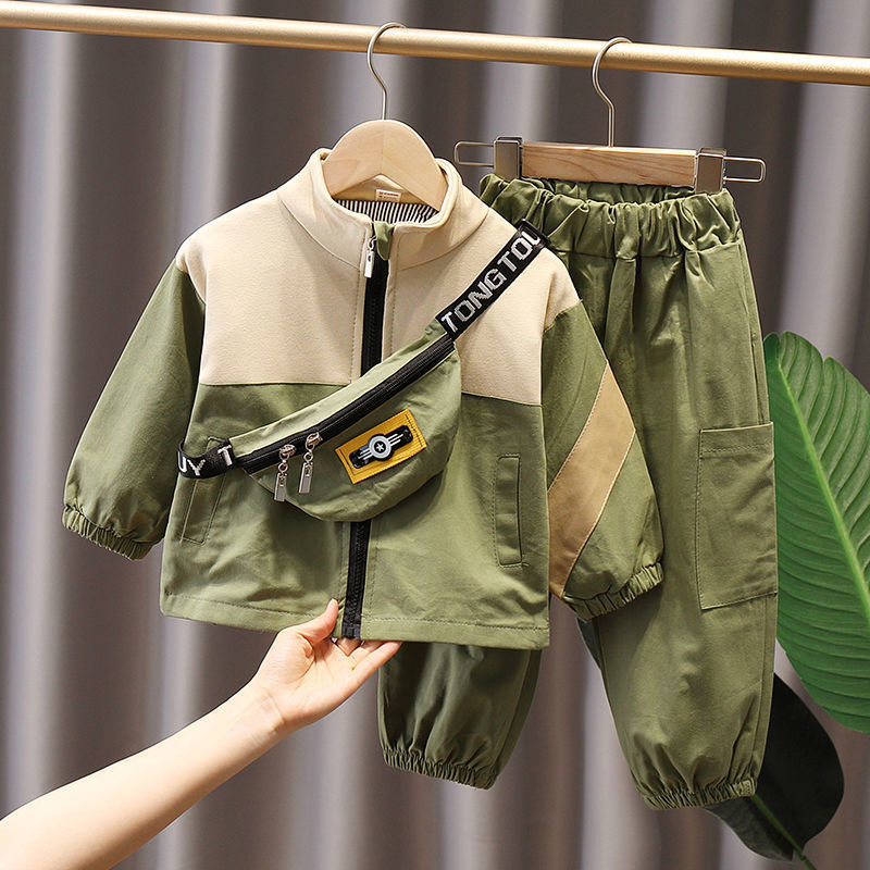 Urban Cool 2-Piece Boys Tracksuit with Crossbody Bag