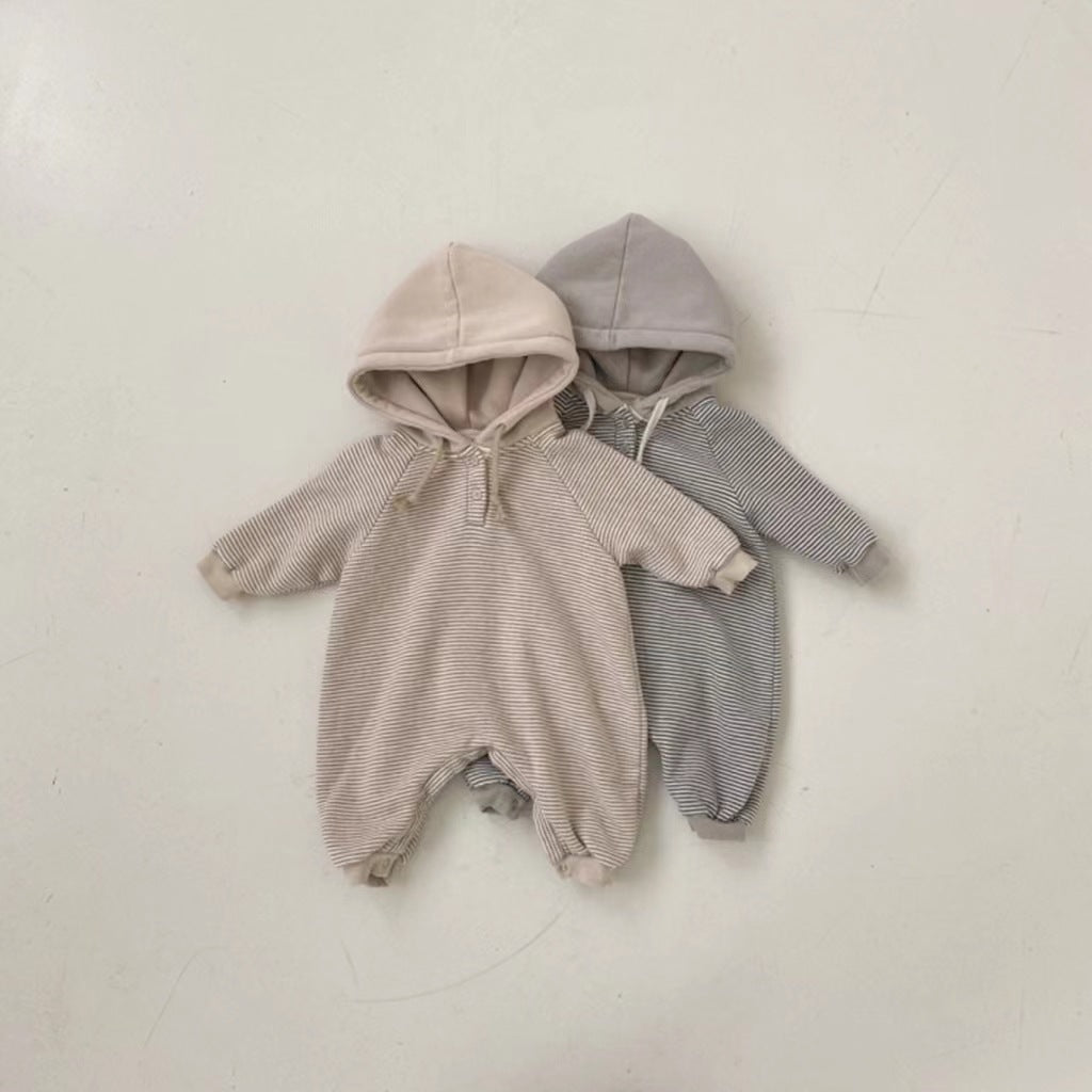 Baby Fashion Hooded Long Sleeve Bodysuit