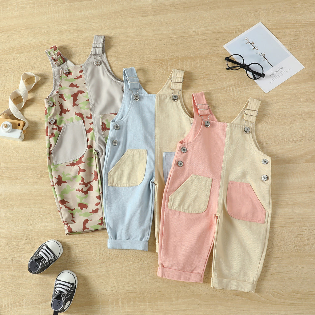 Unisex Baby Cotton Sleeveless Romper - Multiple Colors