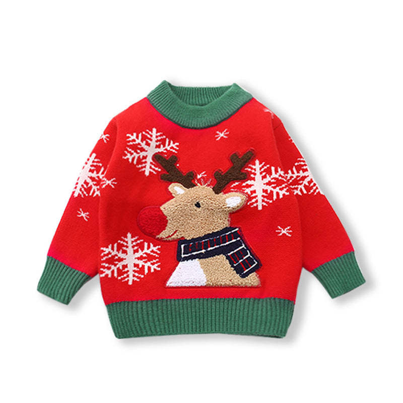 Holiday Reindeer Pullover – Thick & Warm