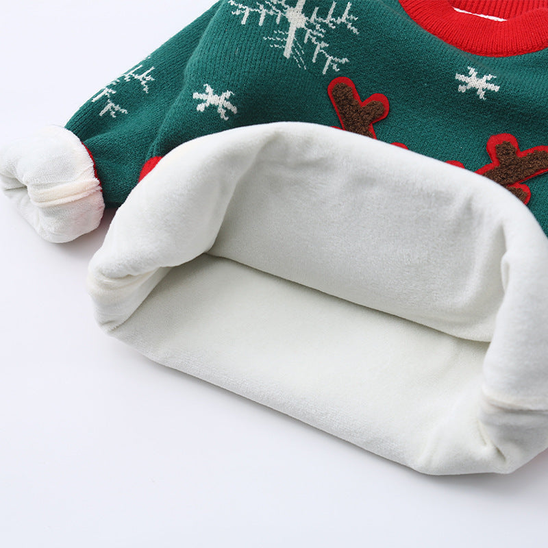 Holiday Reindeer Pullover – Thick & Warm