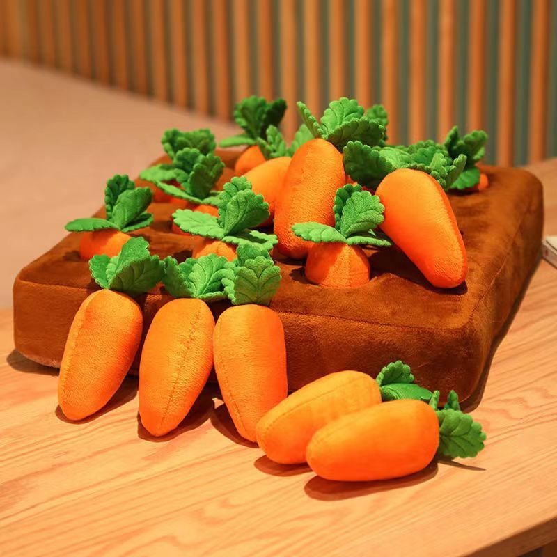 Carrot Plush Toy for Dogs