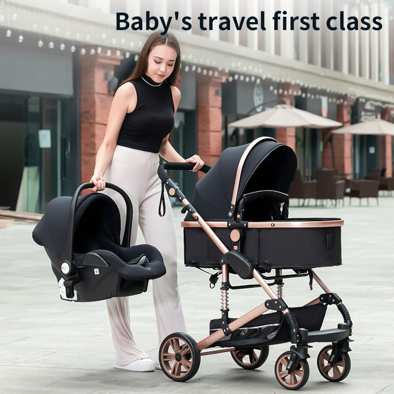High Landscape Stroller with Shock Absorption