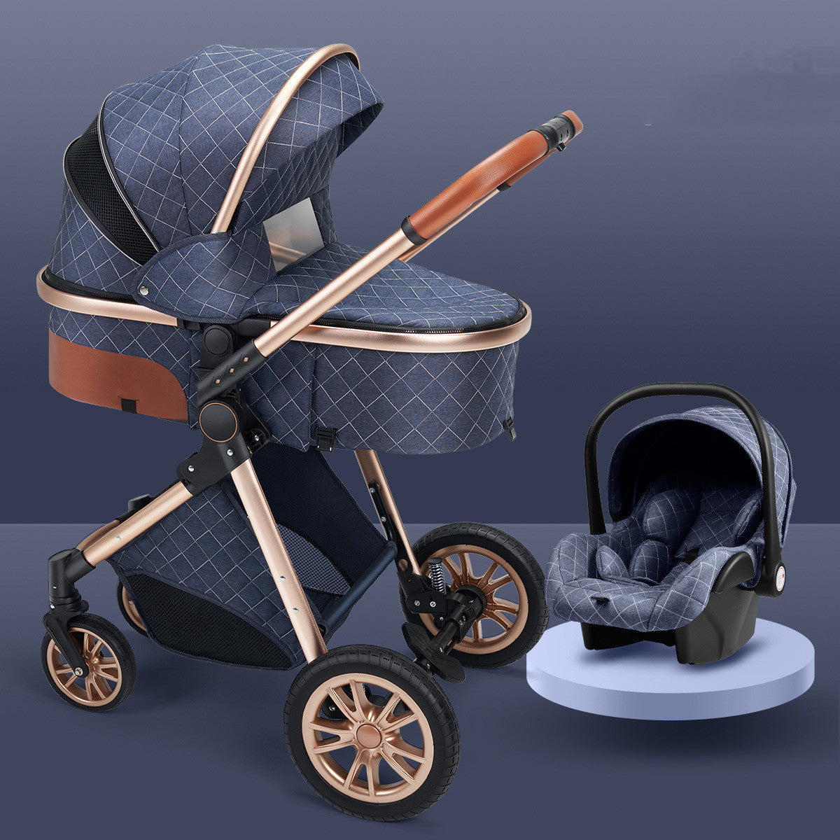 High-View Lightweight Baby Stroller