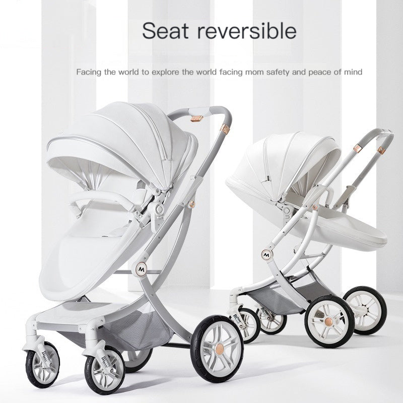 Luxury Baby Stroller with Detachable Car Seat