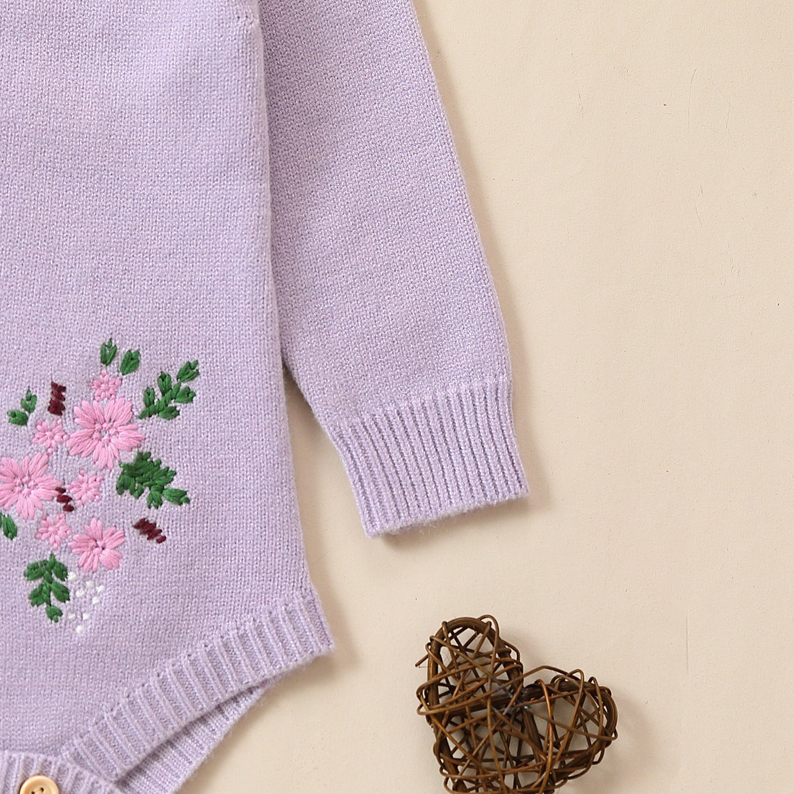 Baby Girl Lavender Knit Dress | Fall Winter Collection