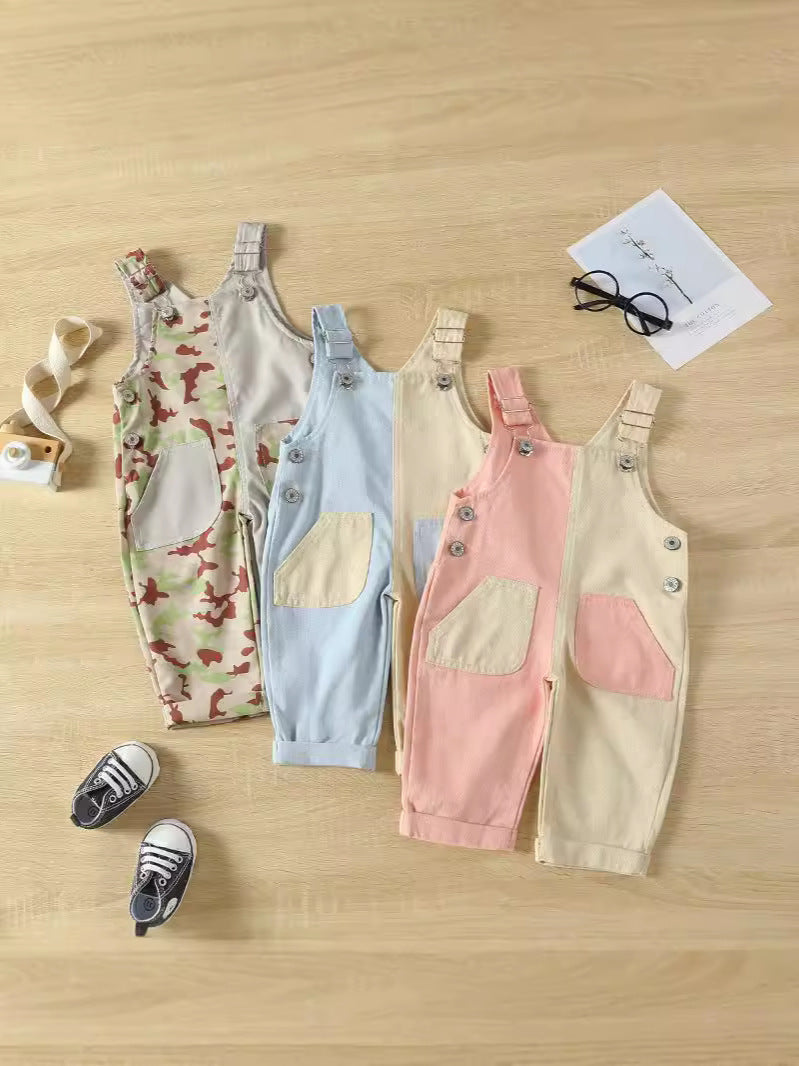 Unisex Baby Cotton Sleeveless Romper - Multiple Colors