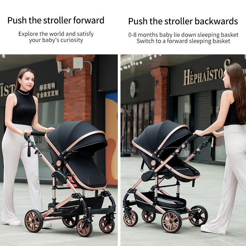 High Landscape Stroller with Shock Absorption