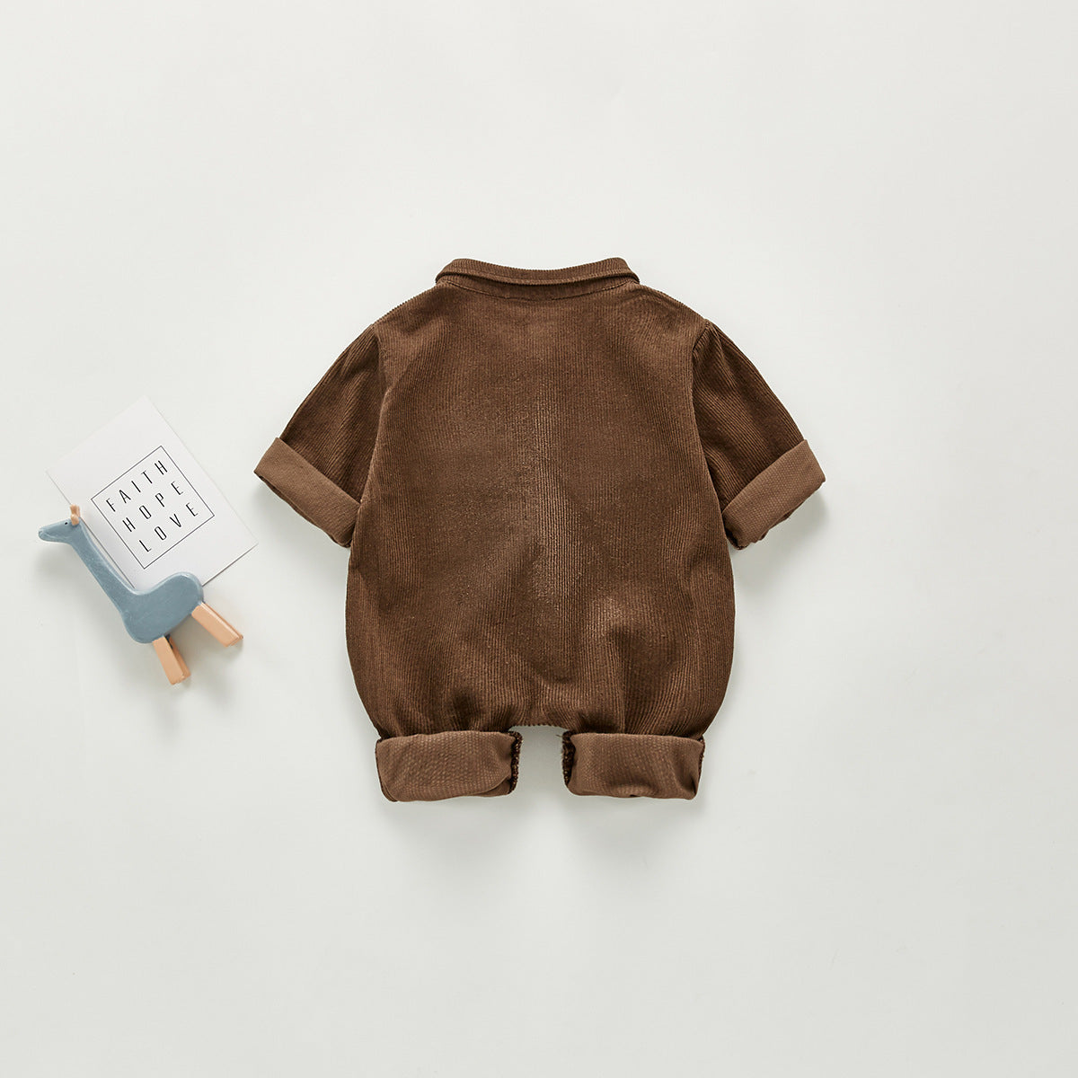 Unisex Baby Romper | Korean Style Corduroy One-piece