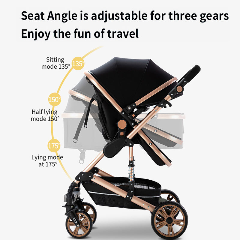 High Landscape Stroller with Shock Absorption